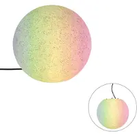 QAZQA Älykäs ulkovalaisin harmaa 35 cm IP44 sis. Wifi A60 - Nura