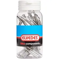 Elvedes Stainless V-brake 90º Pipe 10 Units Hopeinen