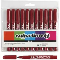 Creativ Company Wine Punainen Jumbo markers 12st.