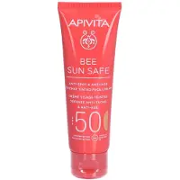 Apivita Bee Sun Safe Anti-Spot and Anti-Age Tinted Face Cream SPF50 sävyttävä suojavoide kasvoille SPF 50 sävy Golden 50 ml