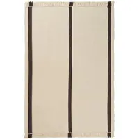 Ferm Living , Calm Kelim Matto 140x200 cm - Off-white/Coffee