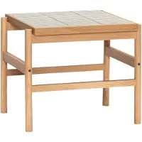 Hubsch Tile sivupöytä Tammi-minttu