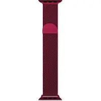 EPICO Apple Watch 42/44/45 mm -milanolaisranneke, Punainen