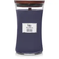 Woodwick Hinoki Dahlia tuoksukynttilä sisältää puusydämen 610 g