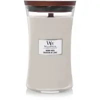 Woodwick Warm Wool tuoksukynttilä sisältää puusydämen 610 g