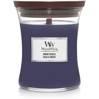 Woodwick Hinoki Dahlia tuoksukynttilä sisältää puusydämen 275 g