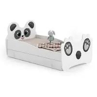 Kobi Meble s. c. Lastensänky Eläimet laatikolla ja patjalla 164 cm x 90 cm x 70 cm, panda