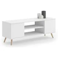 KOBI TV-taso Focus RTV 155x50x40 cm, valkoinen
