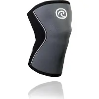 Rehband Rx Knee-Sleeve 5mm Black/Steel Grey M