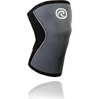 Rehband Rx Knee-Sleeve 5mm Black/Steel Grey Muut asusteet XL