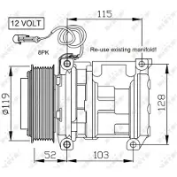 NRF Kompressori, ilmastointilaite 32660