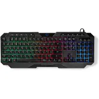 Nedis GKBD110BKFR Langallinen AZERTY FR Led Pelinäppäimistö