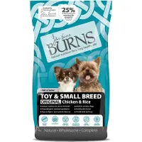 Burns 6kg Toy & Small Breed Adult & Senior Dry Dog Food | Kana & Riisi