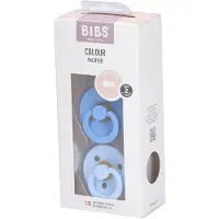 BIBS Colour Natural Rubber Size 2: 6+ months tutti Sky Blue / Baby Blue 2 kpl