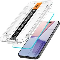 Spigen Glas.TR iPhone 15 Pro Max 6.7" "EZ FIT" 2 kpl kirkas karkaistu lasi