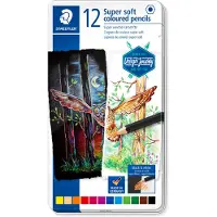 Staedtler Coloured pencil Super Soft in metal boks (12)