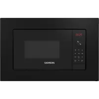 Siemens iQ300 , Kiinteä, Yhdistelmämikroaaltouuni, 20 L, 800 W, Rotaatio, Kosketus, Musta