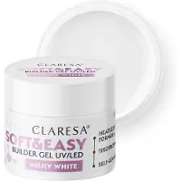 Claresa Soft&Easy Builder -kynsilakkageeli - maitomainen valkoinen 45 g