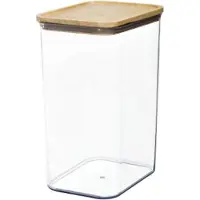 SmartaSaker Korkea säilytyspurkki puukannella 3 l, iDesign