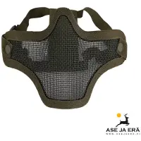 ASG Strike Systems Airsoft Metal Mesh Mask Lower Half (Color: OD Green)