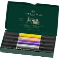 Faber-Castell 162006, 5 kpl, Valikoidut värit, Valikoidut värit, Pyöreä, Vesipohjainen muste, Laatikko