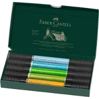 Faber-Castell 162008, 5 kpl, Valikoidut värit, Valikoidut värit, Pyöreä, Vesipohjainen muste, Laatikko