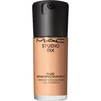 MAC Studio Fix Fluid SPF 15 24HR Matte Foundation + Oil Control mattapinnan antava meikkivoide SPF 15 sävy NC27 30 ml