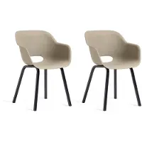 Keter Ulkotuolit Noa, 60x69x41 cm, hiekanvärinen, 2 kpl