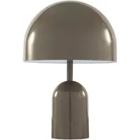 Tom Dixon Akku-pöytälamppu BELL PORTABLE, taupe, 28 cm IP44 himmennettävä, Olohuone/ruokailutila, Synteettinen materiaali, Design