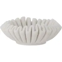 Bloomingville Harmonia koristekulho Ø17 cm White marble