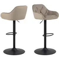 Ebuy24 2 baarituolin setti Brooke, hiekanvärinen