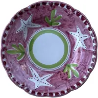 Piccola Home Amalfi Syvä Lautanen 23 Cm Pinkki - Syvät lautaset Keramiikka Vaaleanpunainen - PT23TV-A-RO-SM