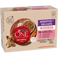 Purina One 20x85g ONE Mini Sensitive-Delicate lohi Purina koiran märkäruoka