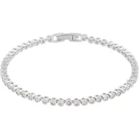 Sno of sweden Malibu small stone kirkas hopeanvärinen rannekoru 1316-3500012