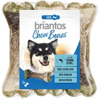 Briantos 12x12cm(660g) Chew Bones lohi & krilli koiranherkku