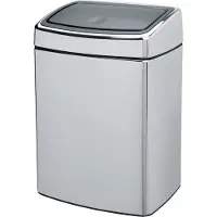 Brabantia Touch Bin suorakulmainen, 10 litraa teräs