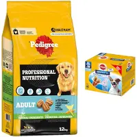 Pedigree 12 kg Professional Nutrition Adult siipikarja & vihannekset koirien kuivaruoka