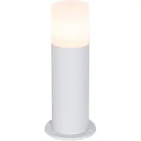 QAZQA Valkoinen seisova ulkovalaisin opaalivarjostimella 30 cm IP44 - Odense