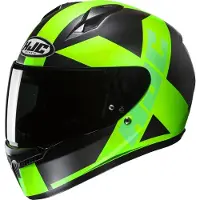 HJC C10 Tez MC4HSF Integraalikypärät Neonvihreä unisex, size XL