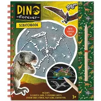 Totum Dino Forever Notebook Scratch And Draw 23x20x2 Cm Vihreä