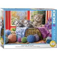 Eurographics Palapeli , 6500-5500, Knittin` Kittens, 500 kpl