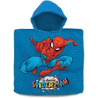 K-KIDS SPIDER-MAN Kylpyponcho, puuvillaa, 60 x 120 cm