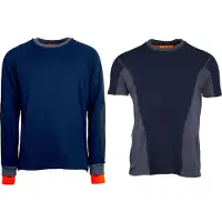 Aeonian the ABISKO, suksi aluspaita, miesten, tummansininen/harmaa