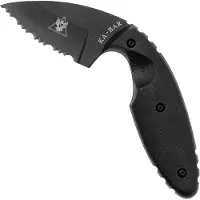 Ka-Bar TDI Original 1481 Serrated Black, Hard Plastic Sheath, fixed knife