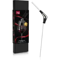 VacuVin - Slow Wine Pourer Kaatonokka Hopea/Musta