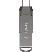 Lexar Jumpdrive Dual Drive D400 Type-C/Type-C & Type-A, Up To 130Mb/S Read (Usb 3.1) 256Gb usb-tikku
