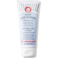 First Aid Beauty Pure Skin Face Cleanser Sensitive Skin Cream Cleanser antioksidanttitehosteella Travel Size 2 unssia