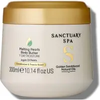 Sanctuary Spa Golden Sandalwood Natural Oils Melting Pearls Body Butte