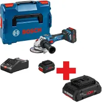 Bosch Kulmahiomakone GWS 18V-15 SC, 125 mm, 2x8,0Ah ProCORE-akku, L-BOXX