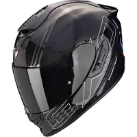 Scorpion Exo-1400 EVO II Carbon Air Reika Musta/Hopea/Sininen unisex, size L